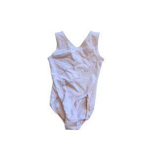 Girl Pink Bling Sleeveless Danskin Freestyle Leotard Ballet Dance Size XS 4/5